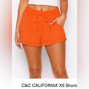 C&C California Bright Orange Shorts – Size XS